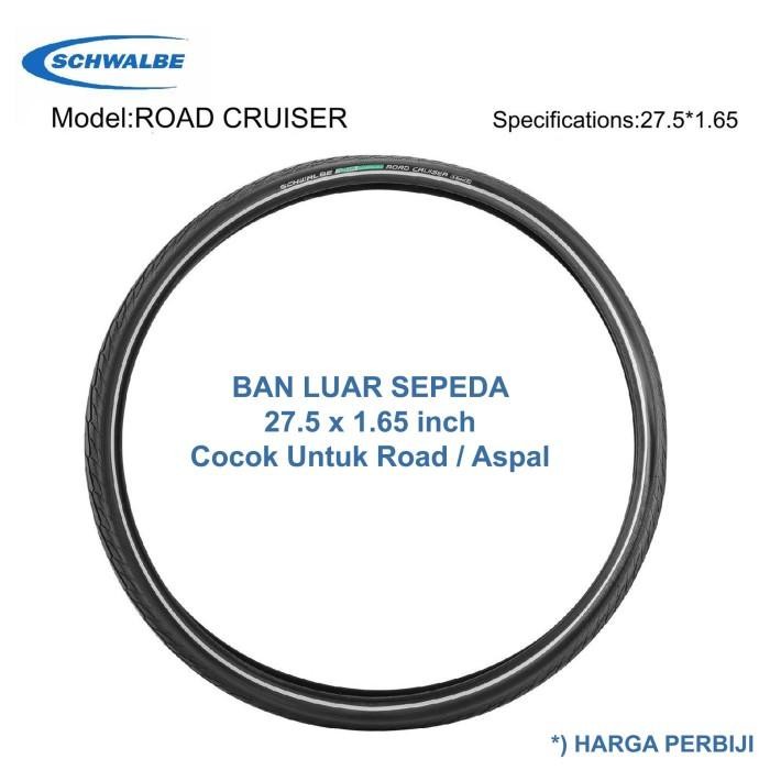 Best seller New Arrival - Schwalbe Ban Luar Sepeda Mtb 27.5 X 1.65 Inch Road Cruiser Untuk Aspal