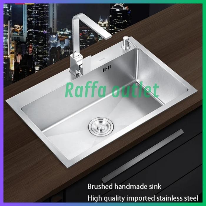 kitchen sink/bak cuci piring thsink 6045/sink stainless *