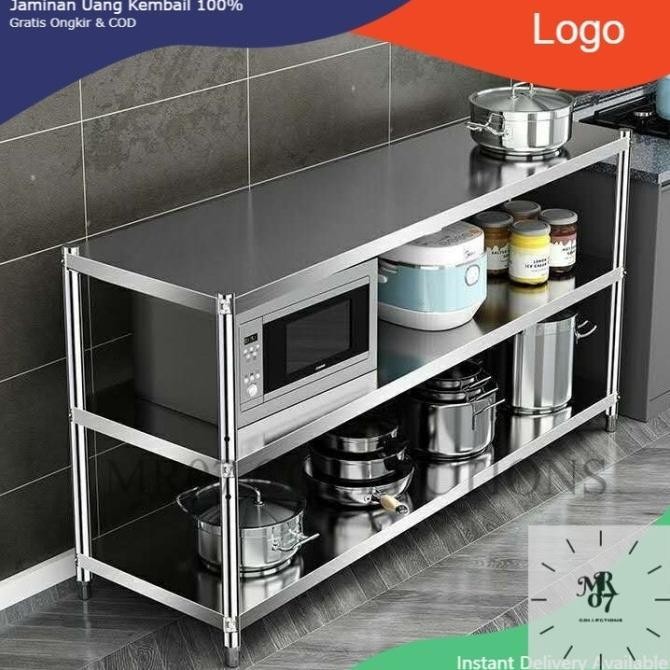 Rak Dapur Serbaguna/Kitchen Set Alumunium/Meja Kitchen Stainless *