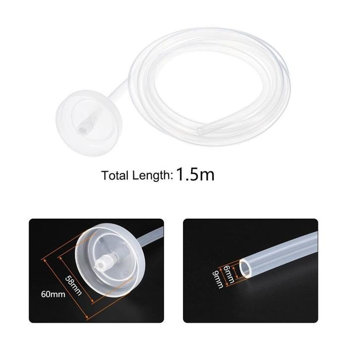 1.5 Meter Selang Silikon Pompa Galon Elektrik Pipa Galon Stainless 304 Pipa Selang Air Pompa Galon