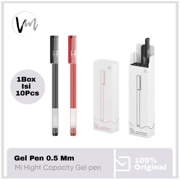 

Kenko Stationary - Mi Gelpen Balpoint Super High Capacity Gel Pen 10Pcs - Alat Tulis Pulpen Pena