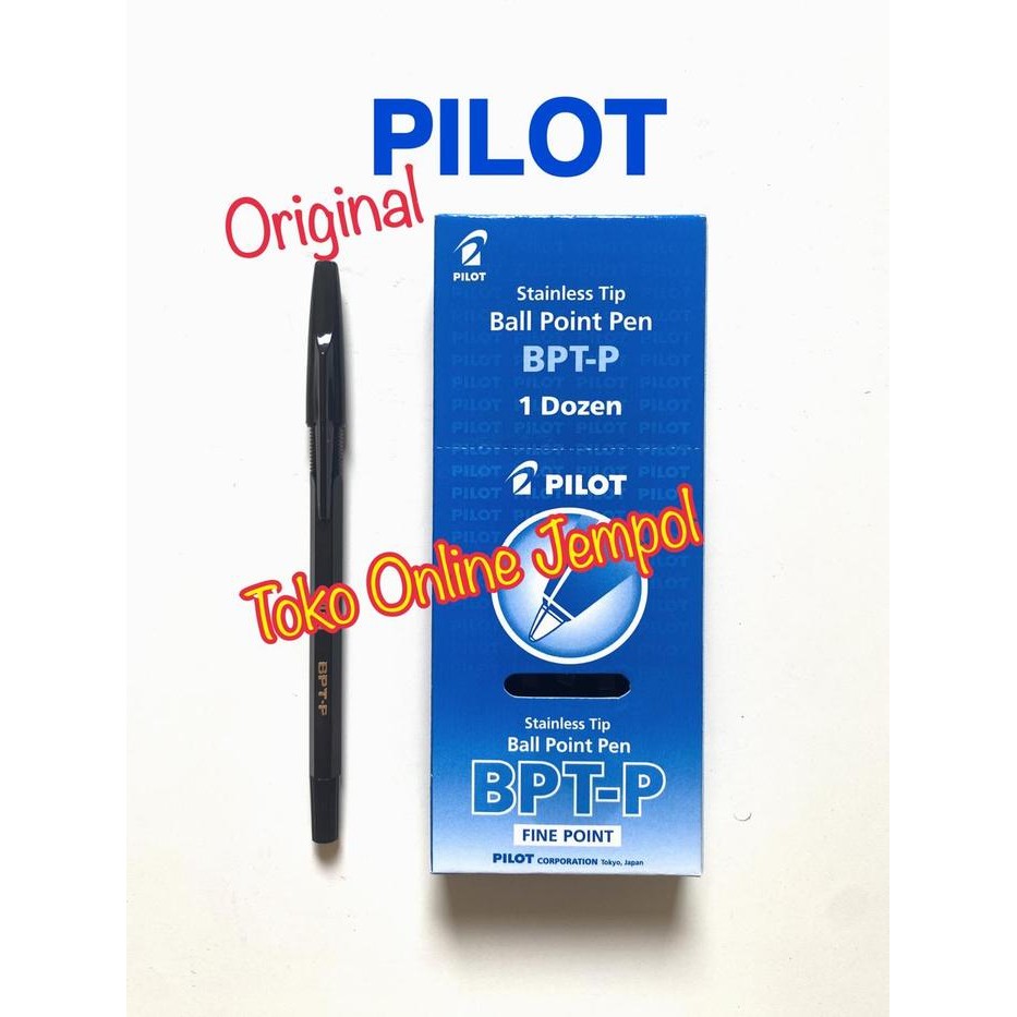 

Kenko Stationary - Box Pulpen Pilot Bpt-P Bulpoin Ball Pen Lusinan Isi 12 Buah Pena Bullpoint Balpen