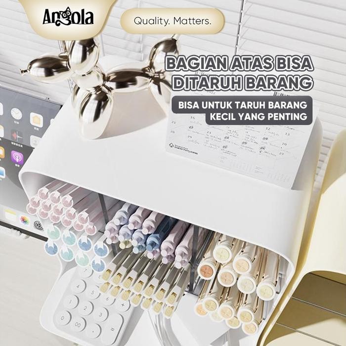 

Kenko Stationary - Tp Angola Tempat Pensil Meja C35 Rak Pulpen Alat Kantor / Rak Alat Tulis