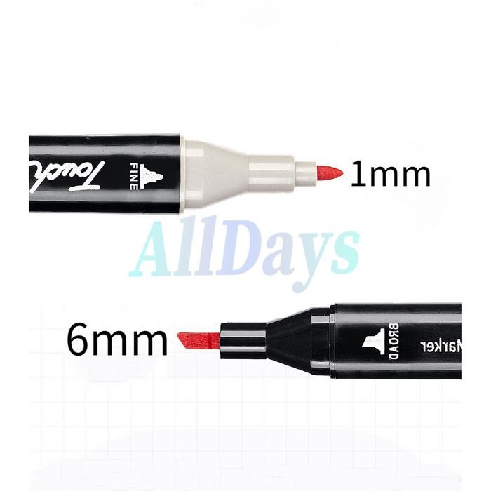 

Sketch Marker 2 Tip Double Headed Marker Set Multi Color Pasti Ori