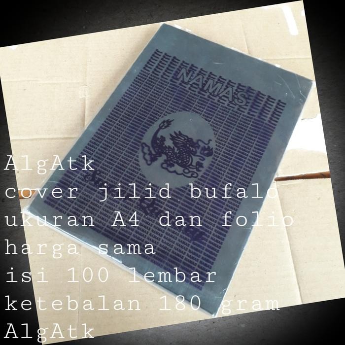 

Namas. Kertas Bufallo Ukuran Folio Dan A4. Warna Hitam.