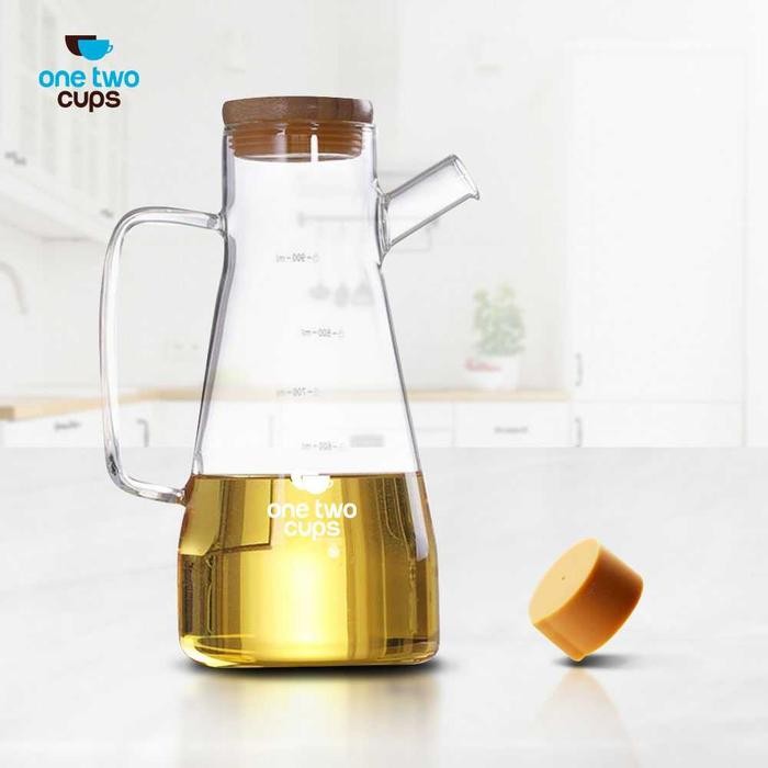 Botol Minyak Borosilicate Glass Oil Pot