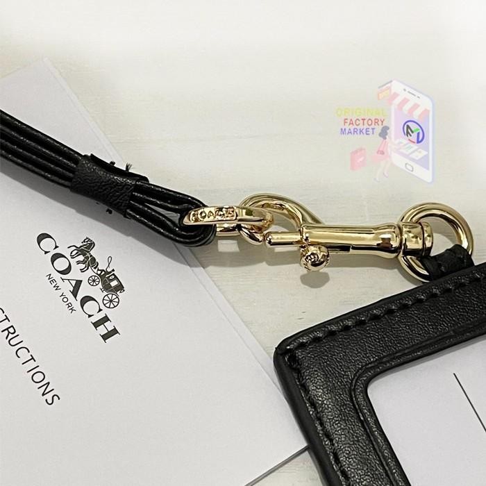 

Lanyard Coah Id Lanyard Tag 65573 Signature Canvas Black Colorblock