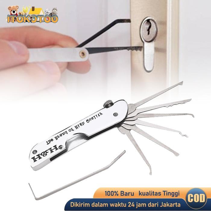 Termurah Door Lock Pick Quick Opener Tools Set Locksmith Tools Lock Pick