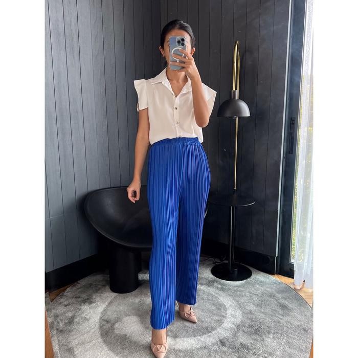 WMU0 Lisa Celana Pensil Plisket Bb / Pleated Pencil Pants (2)