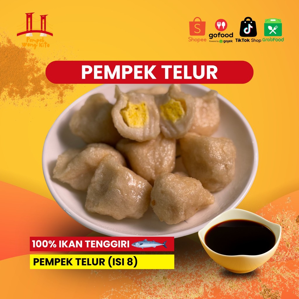 

Pempek WongKito - Pempek Asli Pelembang - Paket Telur 8Pcs