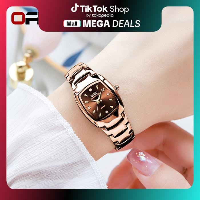 OPK Jam Tangan Wanita Original Anti Air Luminous Analog Stainless Steel Terbaru 2025 Women Watch