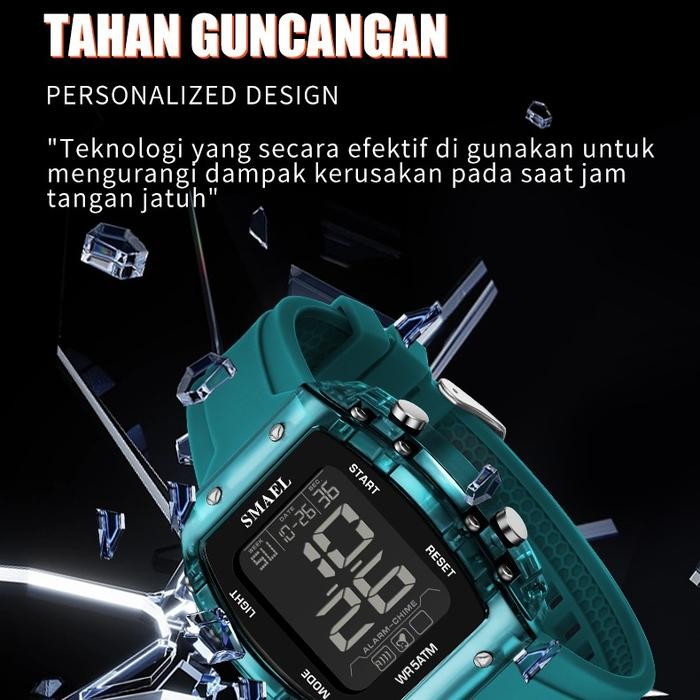 Jam Tangan Sport Digital Pria Wanita Merk SMAEL 8108
