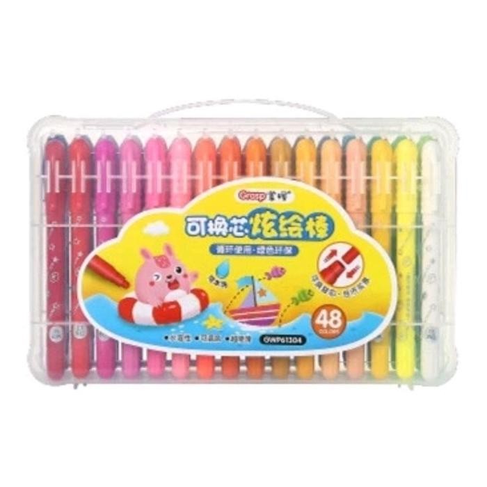 

(RR) CRAYON GRASP MATA KECIL ISI 48 / SILKY CRAYON