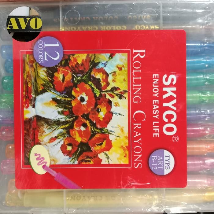 

Alat Tulis Gulung Crayon SKYCO 12 Warna Tipe ART B-12 - Stationery