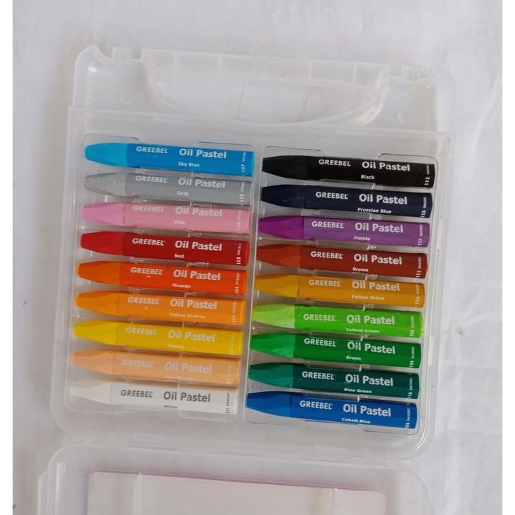

Crayon Greebel 18 warna oil pastle greebel krayon greebel mewarnai Stationery