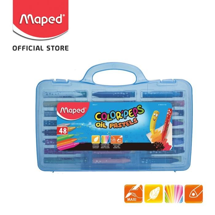 

Maped Oil Pastel 48 warna kemasan Plastic Box