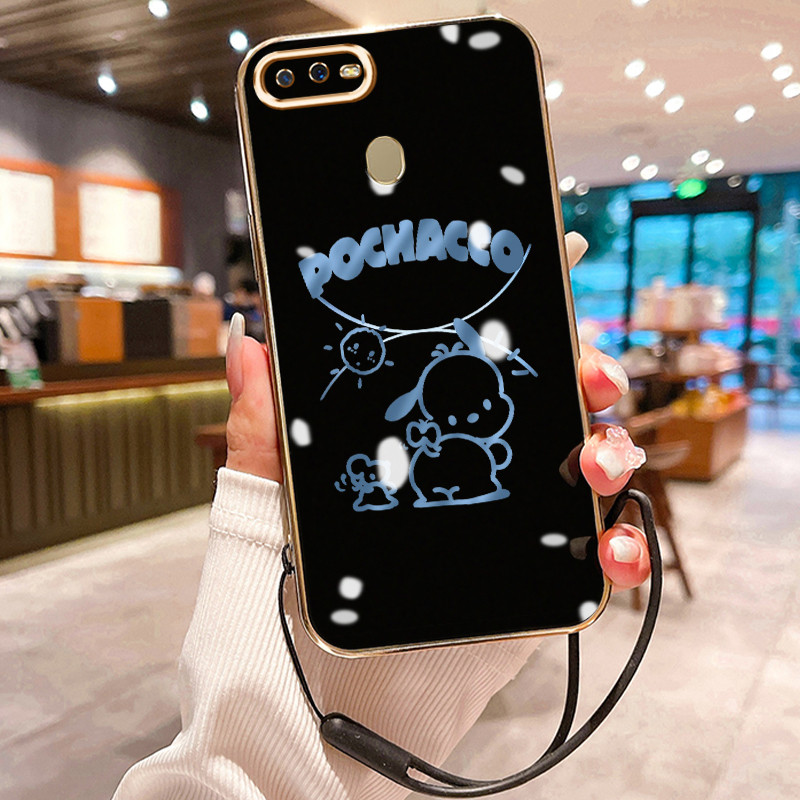 Casing Hp Untuk OPPO A7 A5s A12 A12s A11k Case Casing Silikon HP Kasing berlapis motif karakter kart