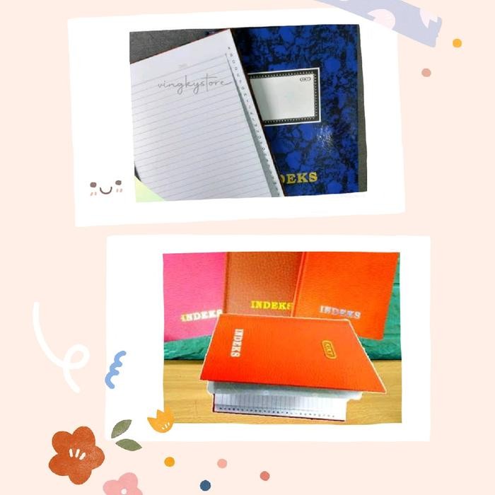 

TUMI Kiky Kwarto 200 Index Abjad Buku Sampul Kertas Pinggir Cetak Huruf Alphabet Alfabet