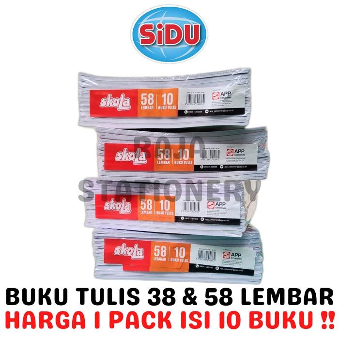 

TUMI Buku Tulis 38 58 Lembar Garis Skola Sidu Notebook Sinar Dunia [10Pcs]