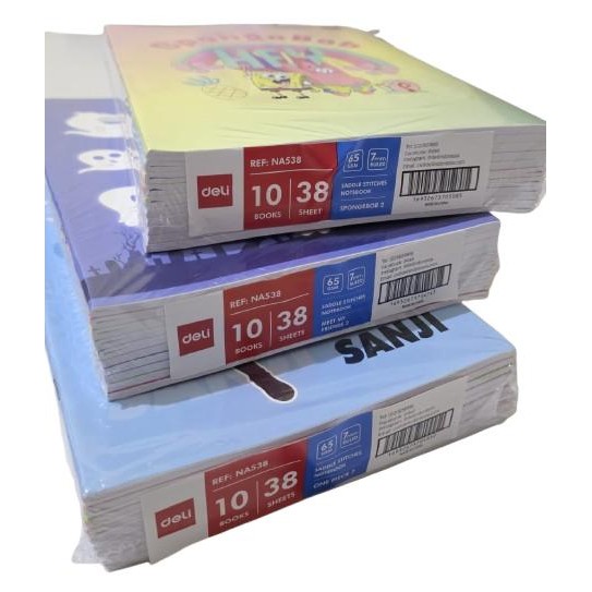 

TUMI [Deli] Buku Tulis Deli - Isi 38 Lembar [1 Pack - 10 Buku]