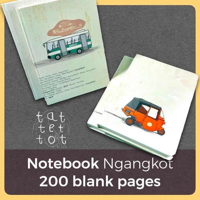 

I77W Notebook A5 Hardcover 200 Blank Pages Tebal Buku A5 Polos Bajaj Kopaja