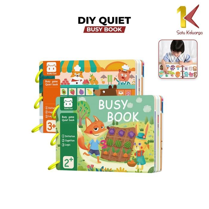 

[COD] SK M380 Buku Aktivitas Bayi Lucu DIY Quiet Busy Book dan Velcro 14 30 Halaman