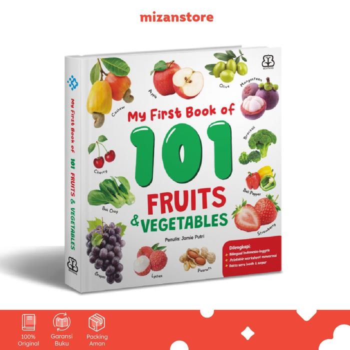 

[Mizan] Buku Dunia Pengetahuan Anak Seri My First Book Of 101 Fruits & Vegetables (Boardbook)