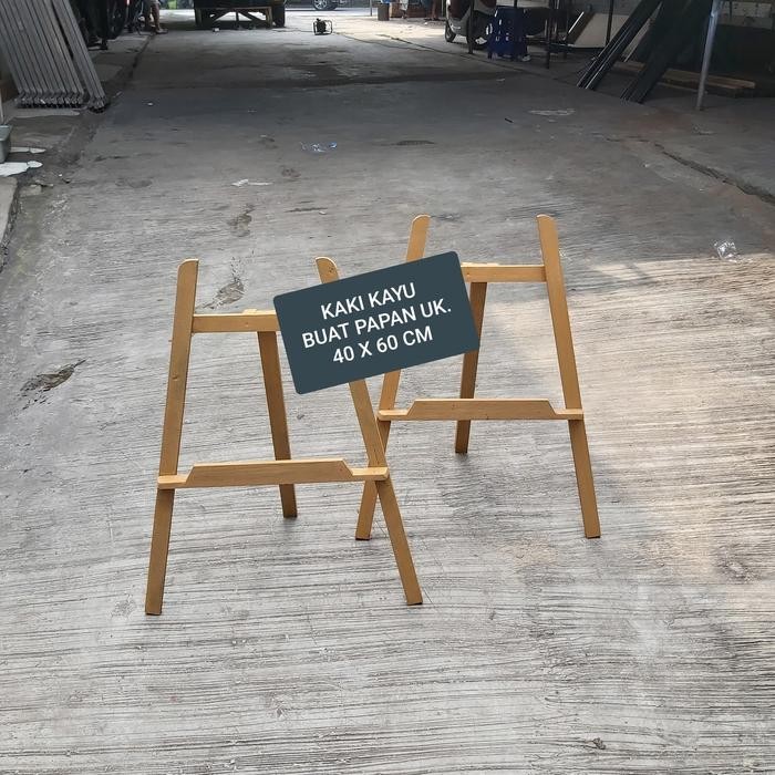 

I77W Kaki Kayu Segitiga White Board/Papan Tulis