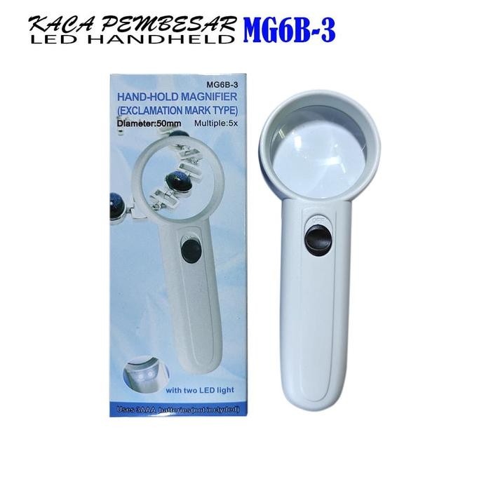 

I77W Kaca Pembesar Led Handheld Mg6B-3 Magnifier