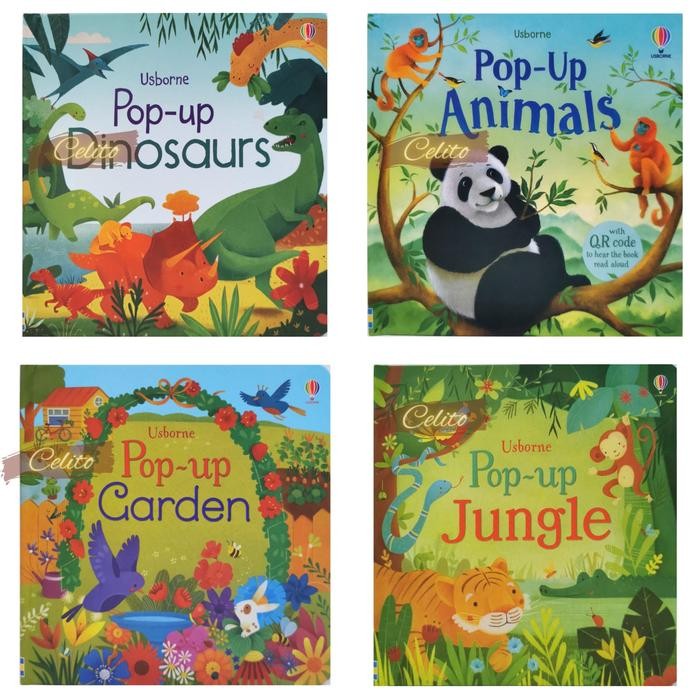 

Usborne Pop Up Book - Hard Cover 3D Visual Books - Buku Anak