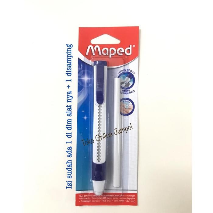 

I77W Atk0538Mp Penghapus Pensil Gom Pen Maped 125110 Eraser Pencil Pvc Free