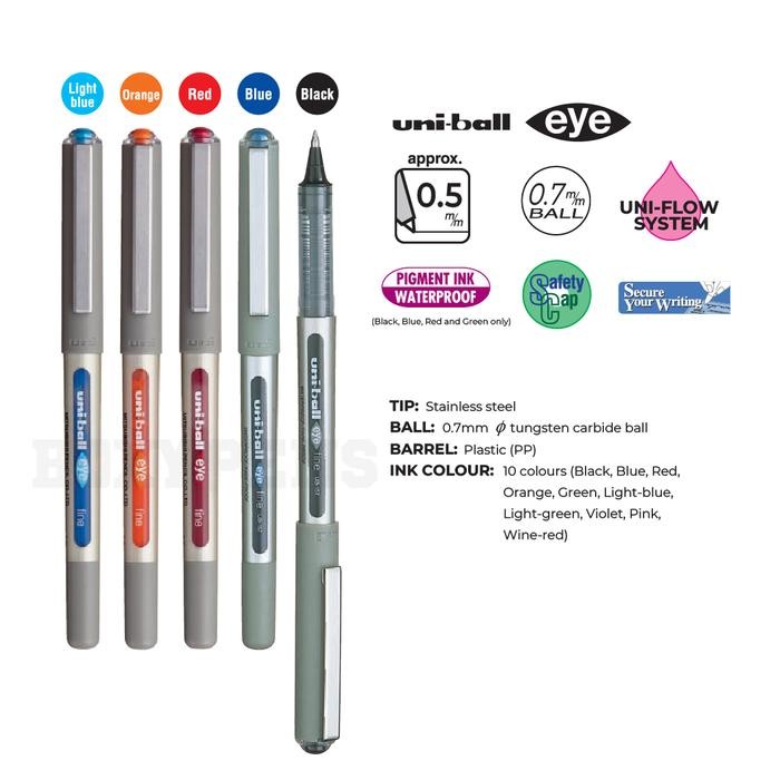 

I77W Uniball Eye Rollerball Fine Pen - 0.7 Mm