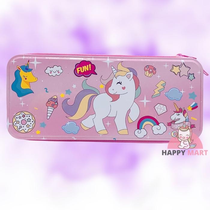 

X689 Kotak Pensil Frozen Unicorn Lol Kaleng Model Seleting Besar