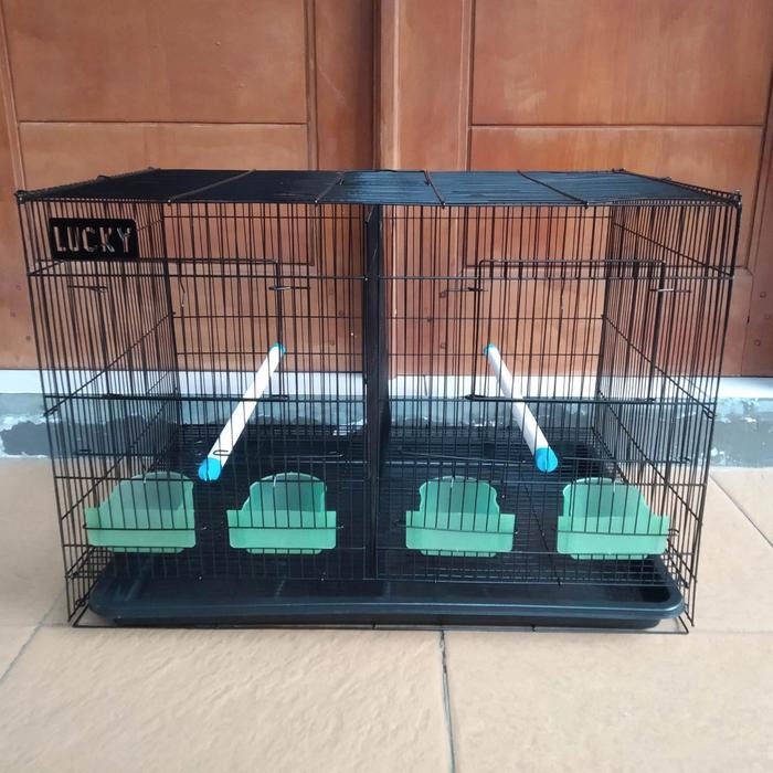 Sangkar Kandang Besi Sekat Burung Lipat Merk Sweet