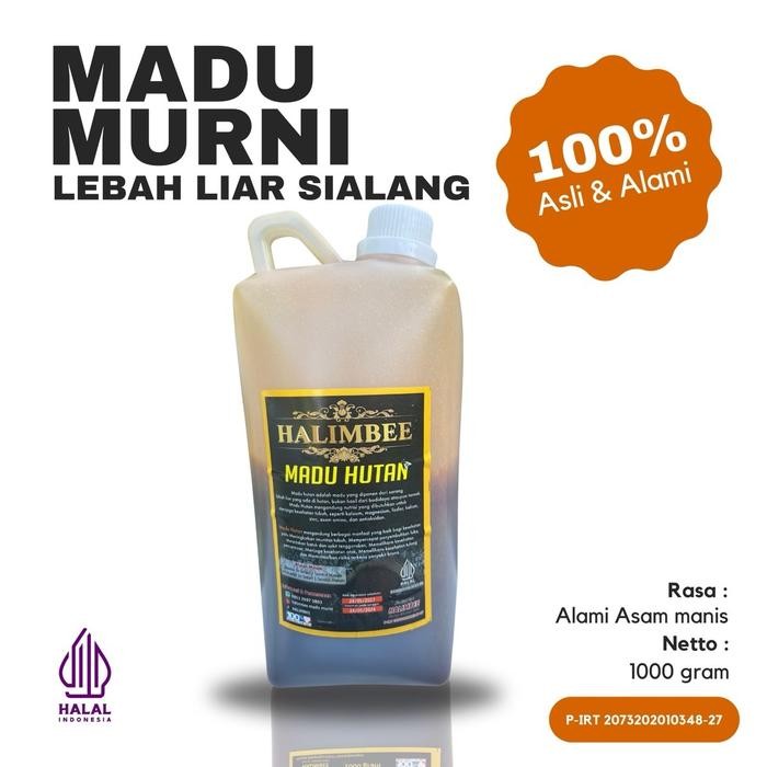 

Madu asli murni hutan Liar Sialang Dominan Nektar Akasia 1 KG - Halimbee Honey