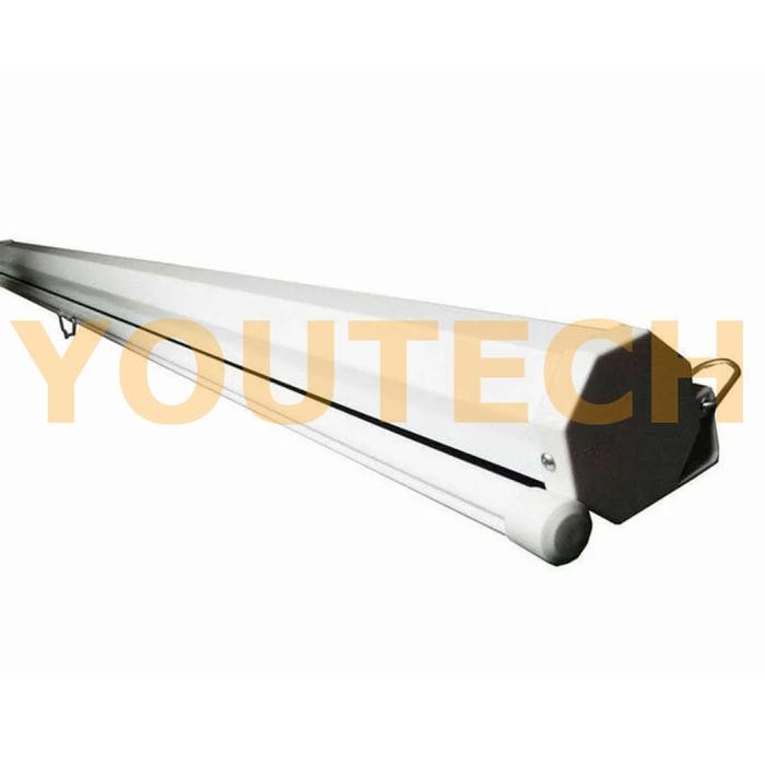 

Screen Projector Manual 120" Rasio 4:3 Layar Proyektor Gantung Dinding 120 inch