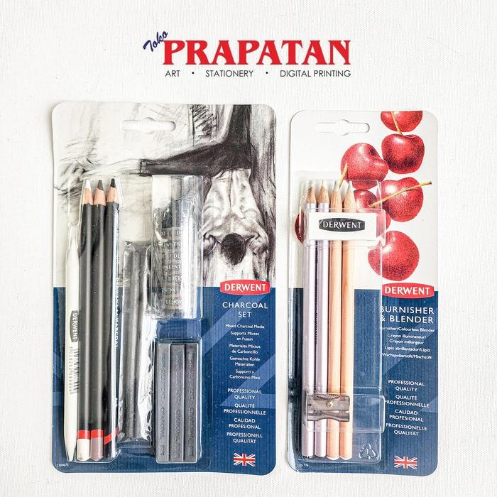 

Derwent Charcoal Set Burnisher Blender Set