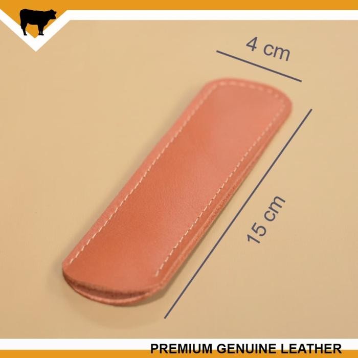 

Leather Goods Pen Case Tempat Pulpen Dari Kulit Asli Brown Tan