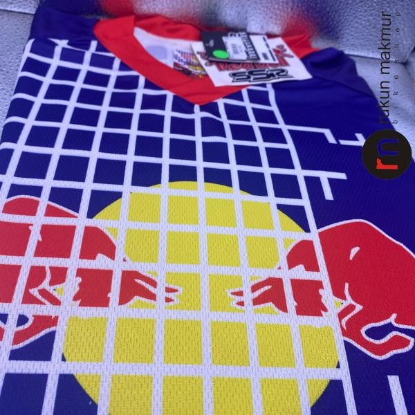 Neww SSR Motor Cross Jersey / MTB Cycling Jersey REDBULL Red Purple Black White - Baju Kaos
