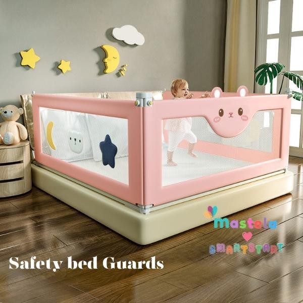 MASTELA Baby Bed Rail Safety Guard Bed Guard Rail Fence Pagar Pembatas Pengaman Pagar Kasur Bayi