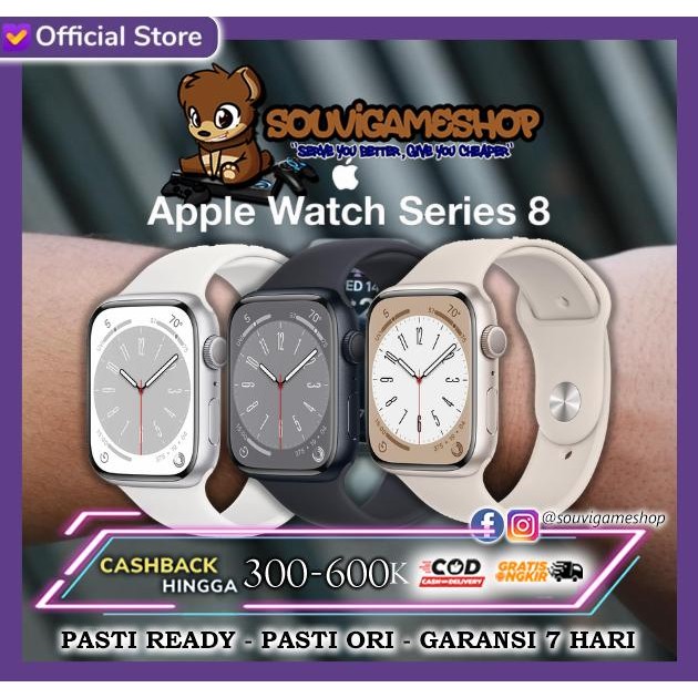 Apple Watch Series 8 2022 41mm 45mm Silver Starlight Midnight BNIB