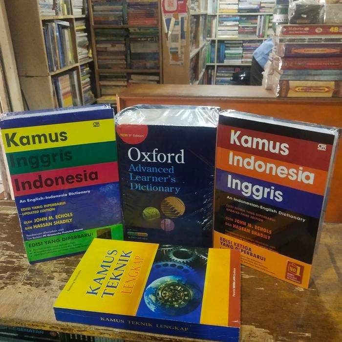 

PAKET 4 BUKU KAMUS OXFORD INGGRIS INDONESIA DAN KAMUS TEKNIK