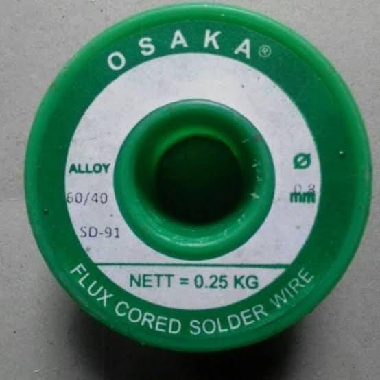 

TIMAH GULUNG SOLDER 10METER 60/40 0.8MM TENOL ELEKTRONIK