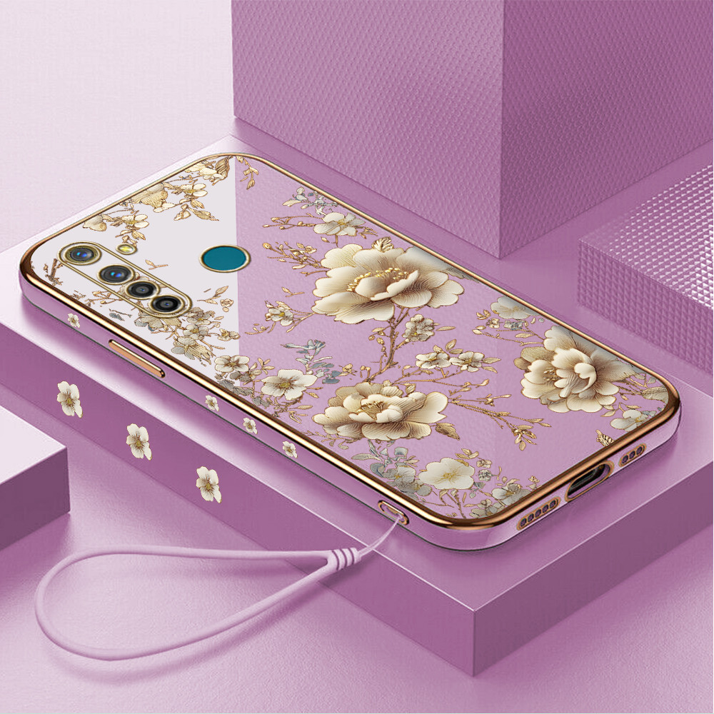 Casing Hp Untuk Realme 5 Pro Lokal Stock Lanyard Gratis Phone Case Softcase Kesing Cassing Soft Sofc