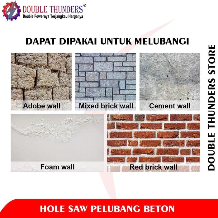 TERBARU DT HOLE SAW BETON 70MM / HOLE SAW PELUBANG BETON TERMURAH