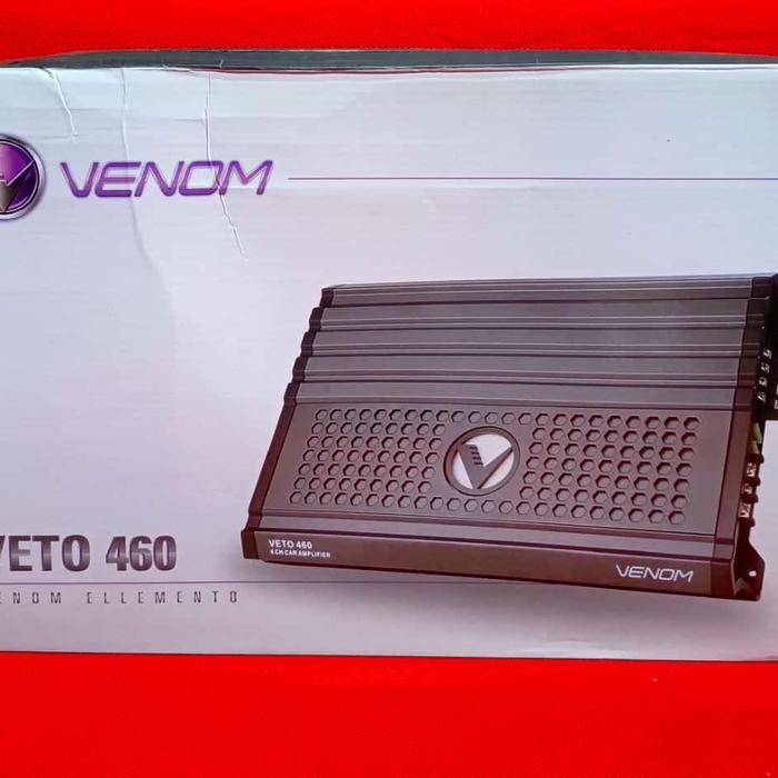 VETO 460 - 4 CHANNEL POWER AMPLIFIER VENOM - VENOM VETO 460 4 CHANNEL