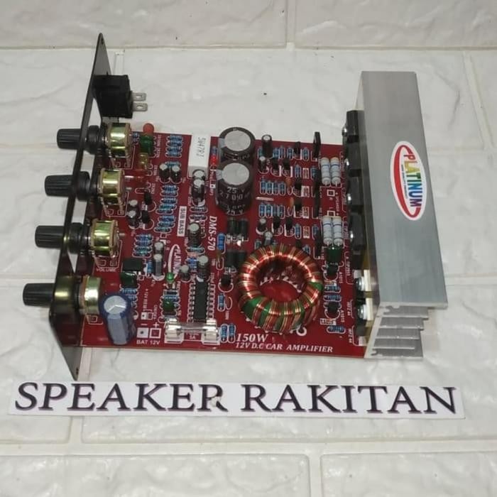 KIT POWER AMPLIFIER SPEAKER AKTIF DC 12V 150 WATT PLATINUM DMS 570