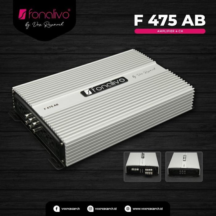 AMPLIFIER POWER VOX FONALIVO F 475 AB 4 CHANNEL BY VOX RESEARCH ORI