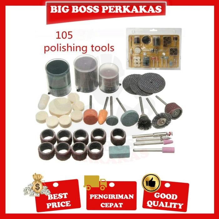 TERBARU 105 PCS AKSESORIS MINI DIE GRINDER MATA BOR TUNER BOR ACCESORIES TERMURAH