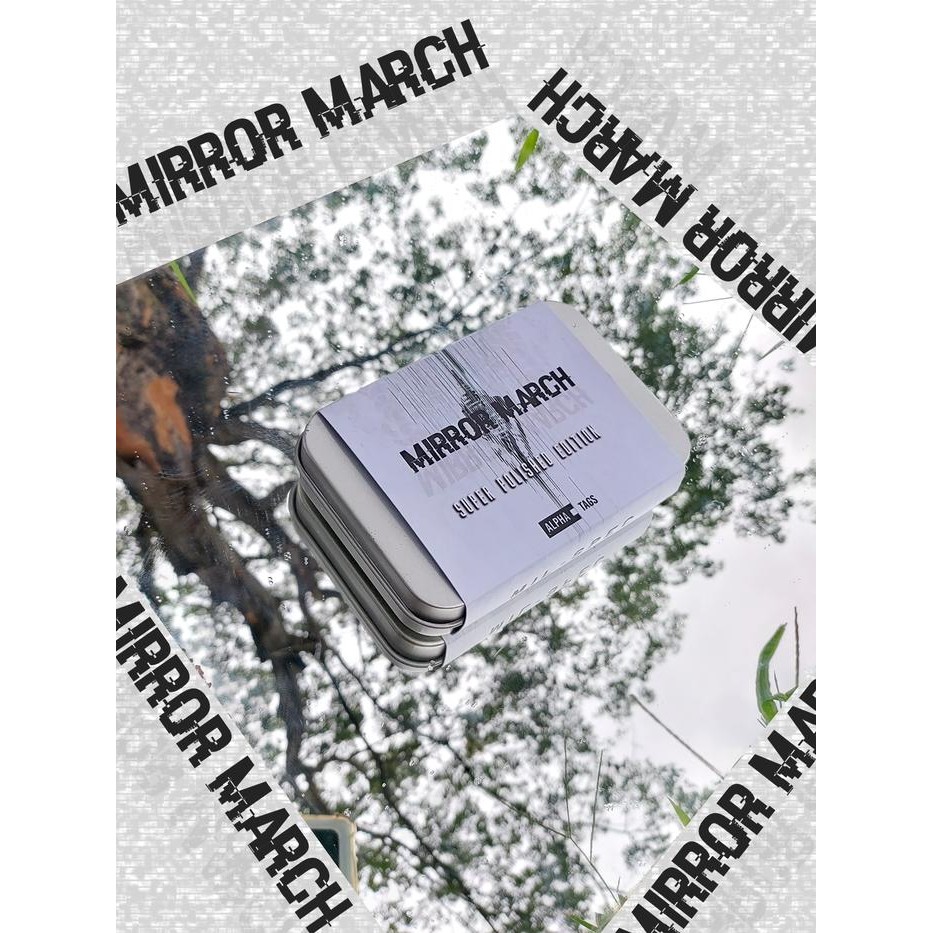 New // Dogtag Super Polished Usa Made Mirror March Mengkilap Custom Tentara // 100% Original